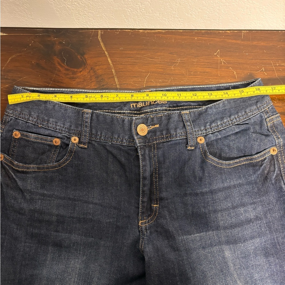 Maurices Dark Wash Bootcut Jeans | Size 11/12 REG | Stretch - Picture 6 of 10